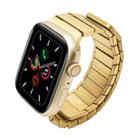 For Apple Watch Series 5 44mm Single Bead Magnetic Stainless Steel Watch Band(Gold) - 1