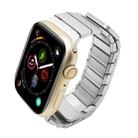 For Apple Watch Series 4 44mm Single Bead Magnetic Stainless Steel Watch Band(Silver) - 1