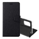 For Samsung Galaxy Note20 Silk Texture Horizontal Flip Leather Case with Holder & Card slots & Wallet & Photo Frame(Black) - 1