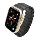 For Apple Watch Series 4 40mm Single Bead Magnetic Stainless Steel Watch Band(Black) - 1