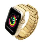 For Apple Watch Series 3 38mm Single Bead Magnetic Stainless Steel Watch Band(Gold) - 1