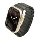 For Apple Watch Series 10 42mm Single Bead Magnetic Stainless Steel Watch Band(Black) - 1