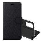 For Samsung Galaxy Note20 Ultra Silk Texture Horizontal Flip Leather Case with Holder & Card slots & Wallet & Photo Frame(Black) - 1