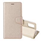 For Samsung Galaxy Note20 Ultra Silk Texture Horizontal Flip Leather Case with Holder & Card slots & Wallet & Photo Frame(Gold) - 1