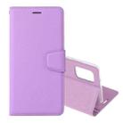 For Samsung Galaxy Note20 Ultra Silk Texture Horizontal Flip Leather Case with Holder & Card slots & Wallet & Photo Frame(Purple) - 1