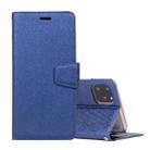 For iPhone 12 mini Silk Texture Horizontal Flip Leather Case with Holder & Card slots & Wallet & Photo Frame(Dark Blue) - 1