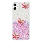 For Samsung Galaxy A05 Luminous Starry Sky Glitter Butterfly TPU Phone Case(Pink) - 2