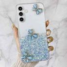 For Samsung Galaxy A35 5G Luminous Starry Sky Glitter Butterfly TPU Phone Case(Blue) - 3