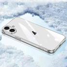 For iPhone 16 Plus SULADA TPU Frame Tempered Glass Transparent Phone Case(White) - 1