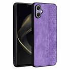 For Samsung Galaxy A07 4G AZNS 3D Embossed Skin Feel Phone Case(Purple) - 1