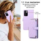 For Xiaomi 12T / 12T Pro Rhombic Full Zipper Wallet Leather Phone Case(Purple) - 3