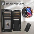 For Redmi K40 Rhombic Full Zipper Wallet Leather Phone Case(Black) - 2