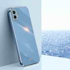 For Samsung Galaxy A06 4G XINLI Straight Edge 6D Electroplate TPU Phone Case(Celestial Blue) - 1