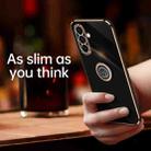 For Samsung Galaxy A26 5G XINLI Straight Edge 6D Electroplate TPU Phone Case with Ring Holder(Pink) - 2