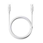 Baseus Silky Series 1m 100W USB-C / Type-C to Type-C Fast Charging Cable(White) - 1