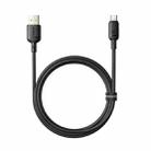 Baseus Silky Series 1m 100W USB to USB-C / Type-C Fast Charging Cable(Black) - 1