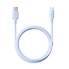 Baseus Silky Series 1m 100W USB to USB-C / Type-C Fast Charging Cable(Blue) - 1