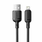 Baseus Silky Series 1m 2.4A USB to 8 Pin Fast Charging Cable(Black) - 2