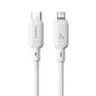 Baseus Silky Series 1m 20W USB-C / Type-C to 8 Pin Fast Charging Cable(White) - 2