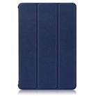 For Huawei Enjoy Tablet 2 10.1 inch / Honor Pad 6 10.1 inch Solid Color Horizontal Flip Leather Case with Three-folding Holder & Sleep / Wake-up Function(Navy Blue) - 2