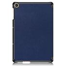 For Huawei Enjoy Tablet 2 10.1 inch / Honor Pad 6 10.1 inch Solid Color Horizontal Flip Leather Case with Three-folding Holder & Sleep / Wake-up Function(Navy Blue) - 3