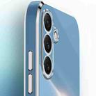 For Samsung Galaxy S25 5G XINLI Straight Edge 6D Electroplate TPU Phone Case with Ring Holder(Hawthorn Red) - 3