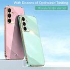 For Samsung Galaxy S24 FE 5G XINLI Straight Edge 6D Electroplate TPU Phone Case(Mint Green) - 2