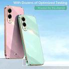 For Samsung Galaxy S25 Edge 5G XINLI Straight Edge 6D Electroplate TPU Phone Case(Mint Green) - 2