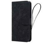 For Google Pixel 9 Pro XL Mandala Embossed Dual-Fold Calf Leather Phone Case(Black) - 3