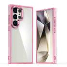 For Samsung Galaxy S24 Ultra 5G Shine High Transparency Acrylic Phone Case(Pink) - 1