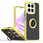 For Honor X6b Q Shadow 1 Series TPU Hybrid PC Phone Case with Ring(Yellow) - 1