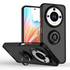 For Honor X9c Smart Q Shadow 1 Series TPU Hybrid PC Phone Case with Ring(Black+Red) - 1