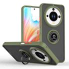 For Honor X9c Smart Q Shadow 1 Series TPU Hybrid PC Phone Case with Ring(Army Green) - 1