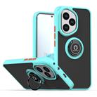 For Honor 400 Global 156.5mm Q Shadow 1 Series TPU + PC Phone Case with Ring(Sky Blue) - 1