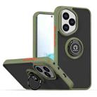For Honor 400 Global 156.5mm Q Shadow 1 Series TPU + PC Phone Case with Ring(Army Green) - 1