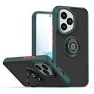 For Honor 400 Global 156.5mm Q Shadow 1 Series TPU + PC Phone Case with Ring(Dark Green) - 1