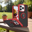 For Honor 400 Lite Global Q Shadow 1 Series TPU + PC Phone Case with Ring(Red) - 1