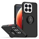 For Honor X6c 4G Q Shadow 1 Series TPU + PC Phone Case with Ring(Black+Red) - 1