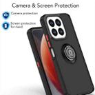 For Honor X6c 4G Q Shadow 1 Series TPU + PC Phone Case with Ring(Black+Red) - 2