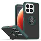 For Honor X6c 4G Q Shadow 1 Series TPU + PC Phone Case with Ring(Dark Green) - 1