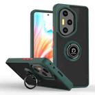 For Honor 300 Pro Q Shadow 1 Series TPU + PC Phone Case with Ring(Dark Green) - 1