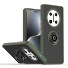 For Honor X60 Pro / X9c Q Shadow 1 Series TPU + PC Phone Case with Ring(Army Green) - 1