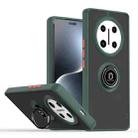 For Honor X60 Pro / X9c Q Shadow 1 Series TPU + PC Phone Case with Ring(Dark Green) - 1