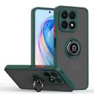 For Honor X8a Q Shadow 1 Series TPU + PC Phone Case with Ring(Dark Green) - 1