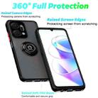 For Honor X7a Q Shadow 1 Series TPU + PC Phone Case with Ring(Black+Red) - 2