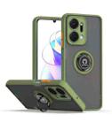 For Honor X7a Q Shadow 1 Series TPU + PC Phone Case with Ring(Army Green) - 1