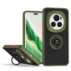 For Honor Magic6 Pro Q Shadow 1 Series TPU + PC Phone Case with Ring(Army Green) - 1