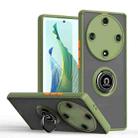 For Honor Magic5 Lite / X9a Q Shadow 1 Series TPU + PC Phone Case with Ring(Army Green) - 1