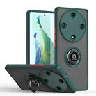 For Honor Magic5 Lite / X9a Q Shadow 1 Series TPU + PC Phone Case with Ring(Dark Green) - 1