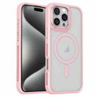 For iPhone 15 Pro Breathable Skin Feel Frosted MagSafe Magnetic Phone Case(Pink) - 1